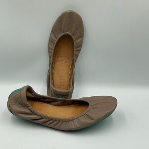 Tieks by Gavrieli Ballet Flats Taupe Leather Size 7 Women Flexible Comfort